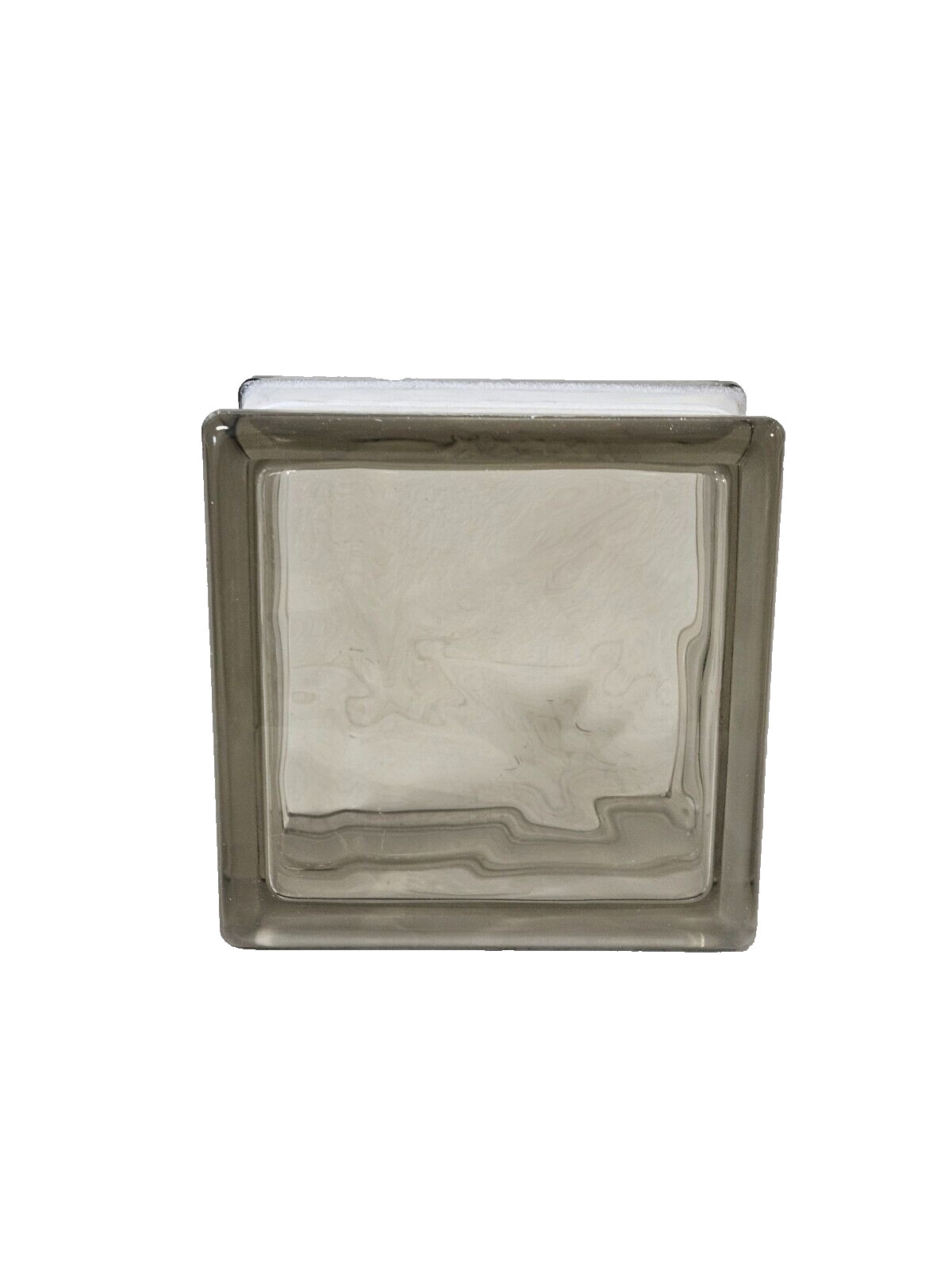 Glass Block – Seves 6x6x3 Nubio Bronze Wave (5 3/4″ x 5 3/4″ x 3 1/8″)
