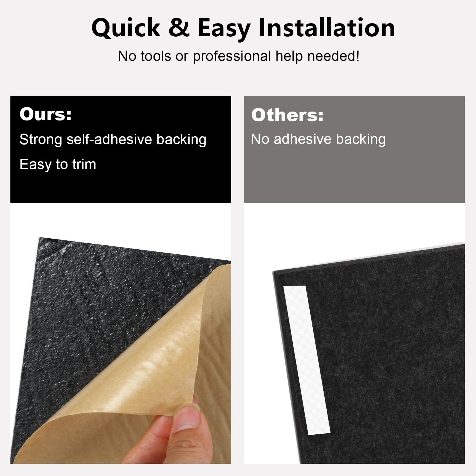 Acoustic Wall Panels – Noise Cancelling Tiles for Home Studio & Office – Qual…