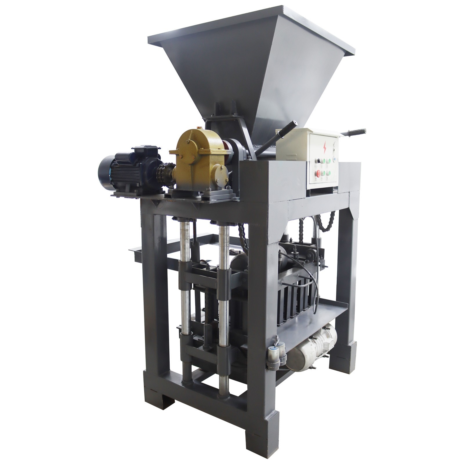 H1 Hole Hollow Soil Block Brick Molding Machine Control Panel 220V 5Bricks/time