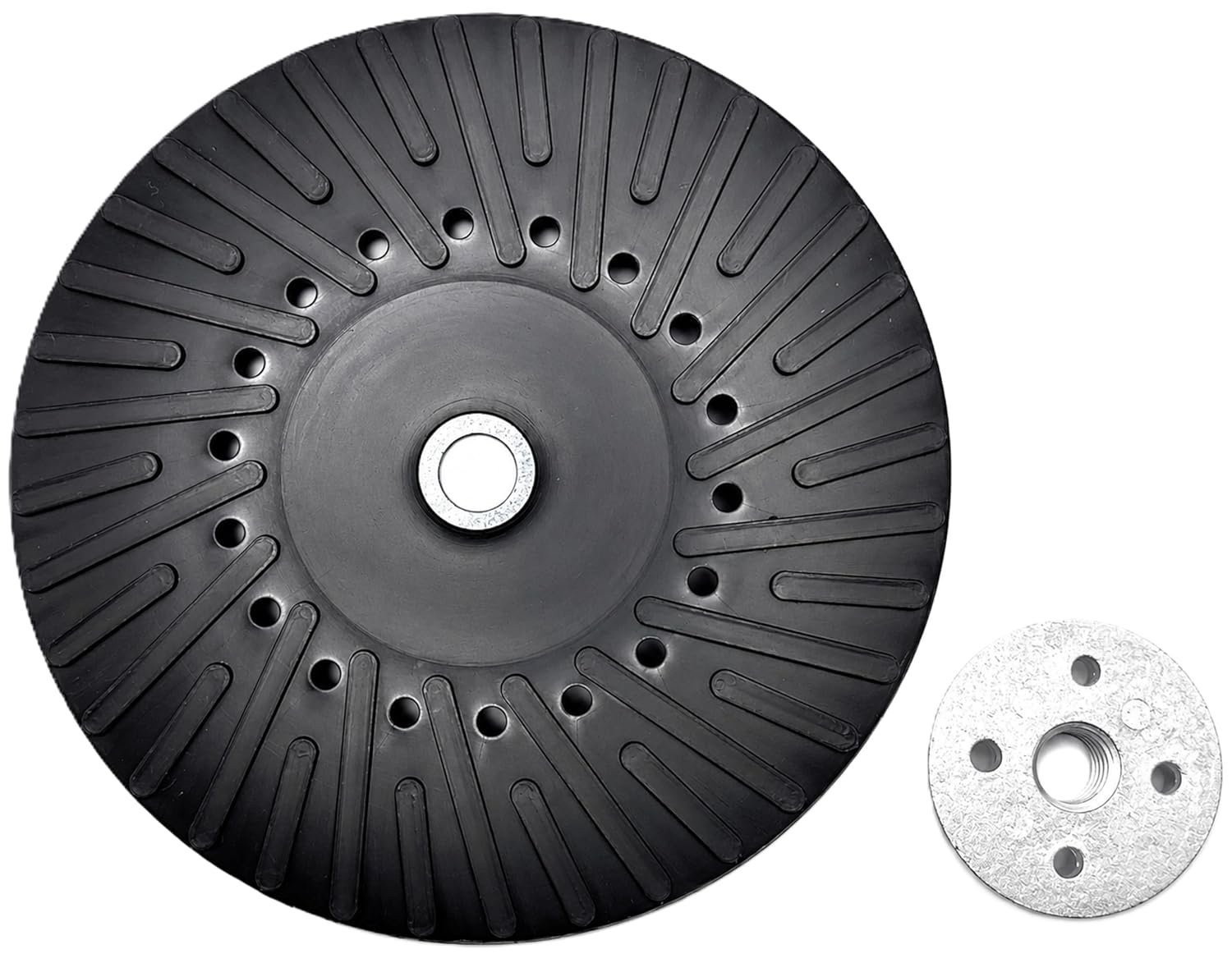 Pro-Graad 7 Inch Rigid Backing Pad for Resin Fiber Discs – 5/8-11 Threaded…
