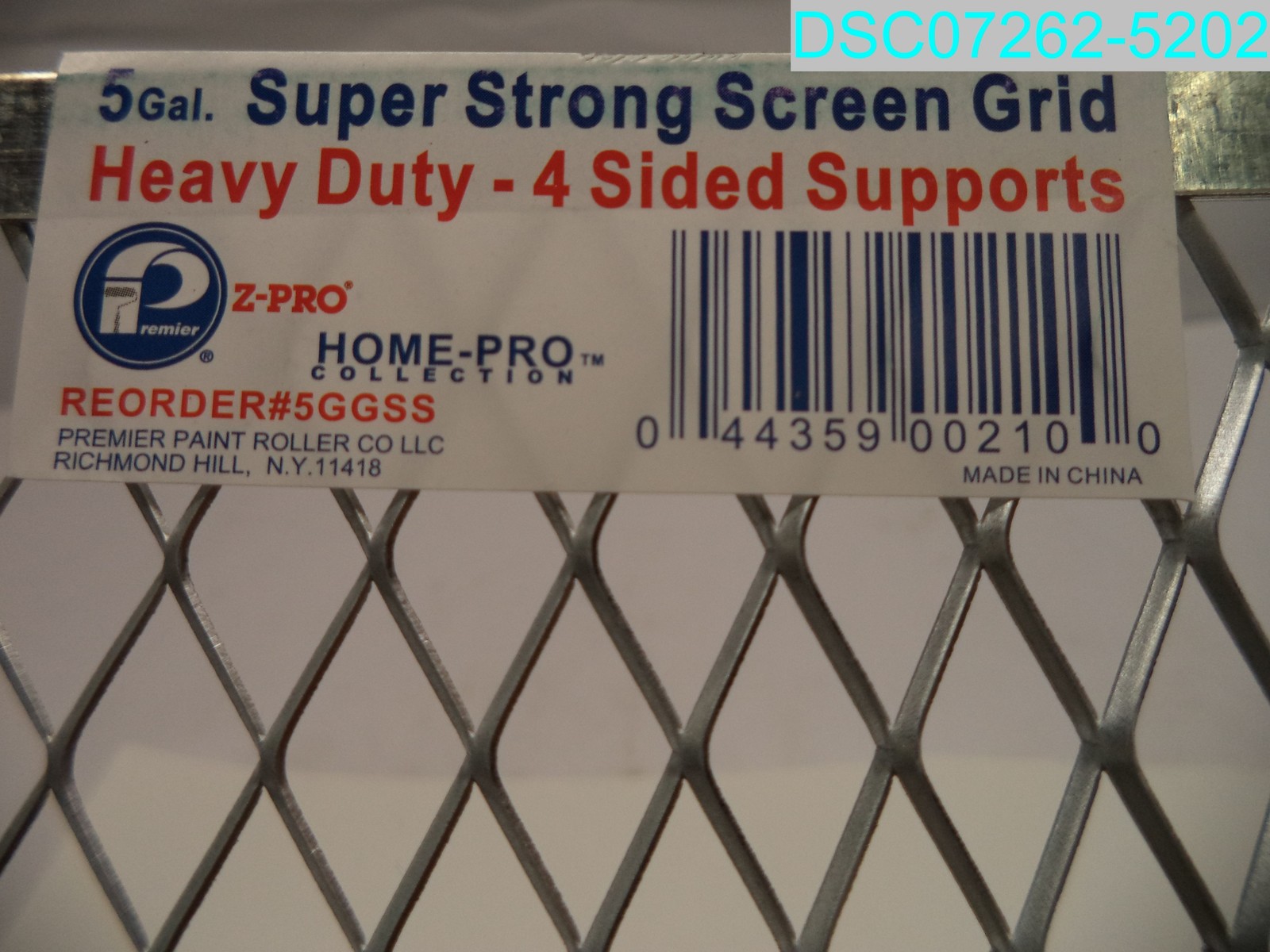 QTY=24: 5GGSS Premier 5 Gal 4-Sided Heavy-Duty Paint Bucket Grid Metal