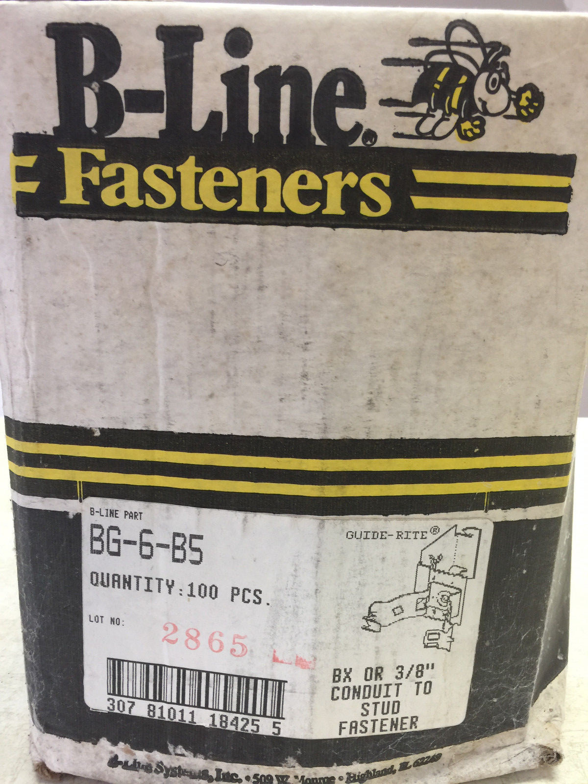 B-Line BG-6-B5 (100 pc) 3/8″ conduit to stud fastener