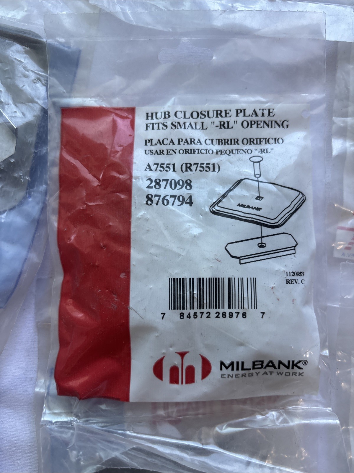 18 Milbank Hub Closure Plates Fits Small RL Opening A7551 287098 876794