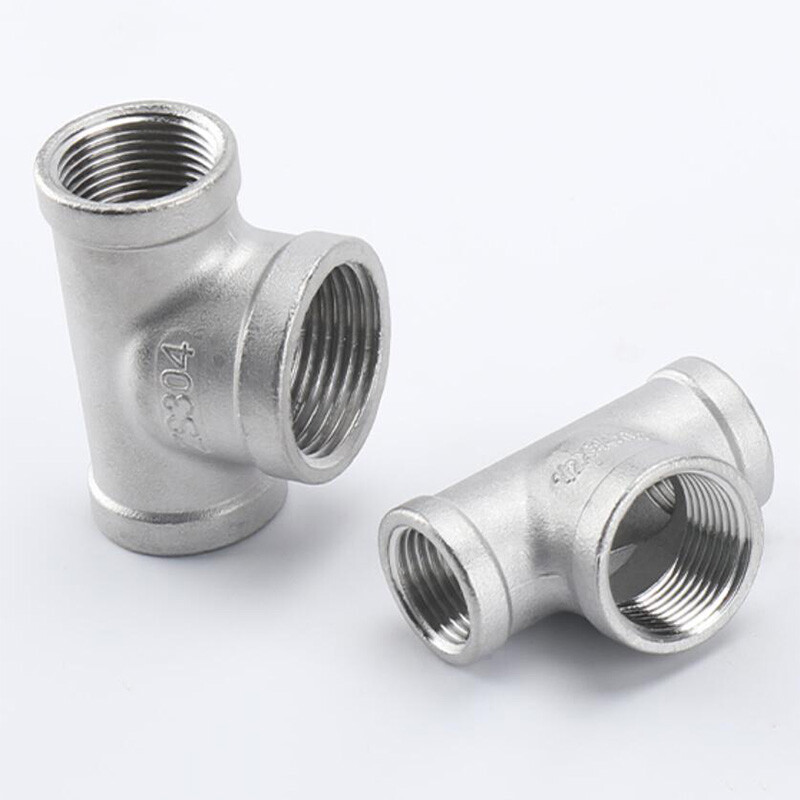 BSP Reducing Female Tee 304 Stainless Steel Pipe Fittings Adapter Connector New