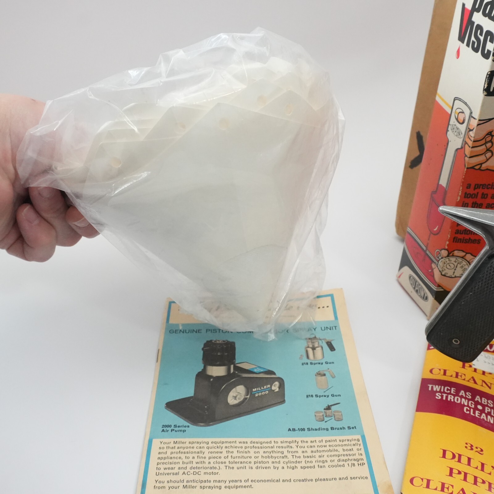 Vintage MILLER Model 2000 Paint Spray System Compressor Accessories – Nice