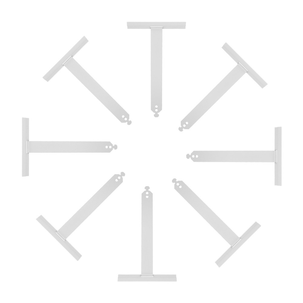 8Pcs Roller Shutter Accessories White Stainless Steel Hangers with Easy Install