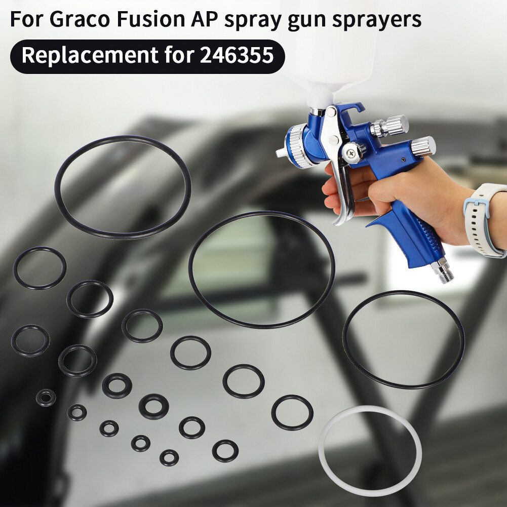 10 Kits Complete O-Ring Rebuild Kit 246355 For Graco Fusion Air Purge AP Orings