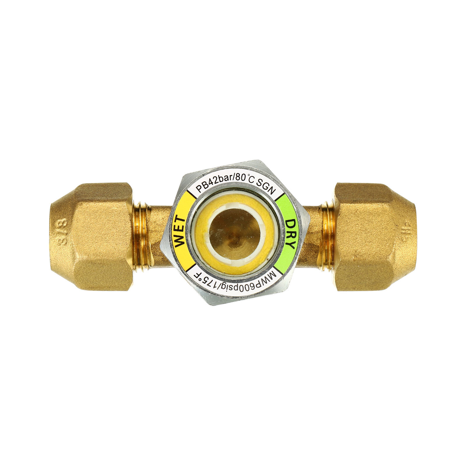 Sight Glass 3/8 x 3/8 SAE Universal Liquid Moisture Indicator