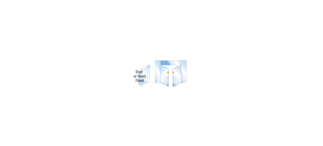 CRL EUR681BS Brushed Stainless EUR Series Center Housed Patch Lock