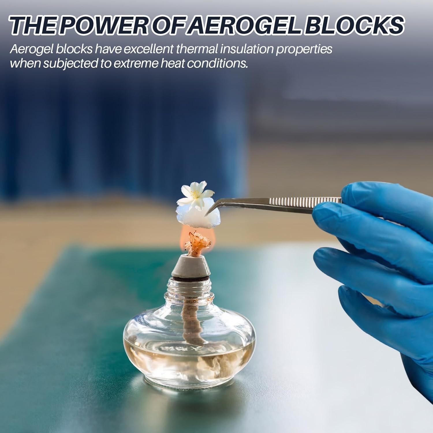 Translucent 150ml Silica Aerogel Block – Best Insulator for High Temperatures