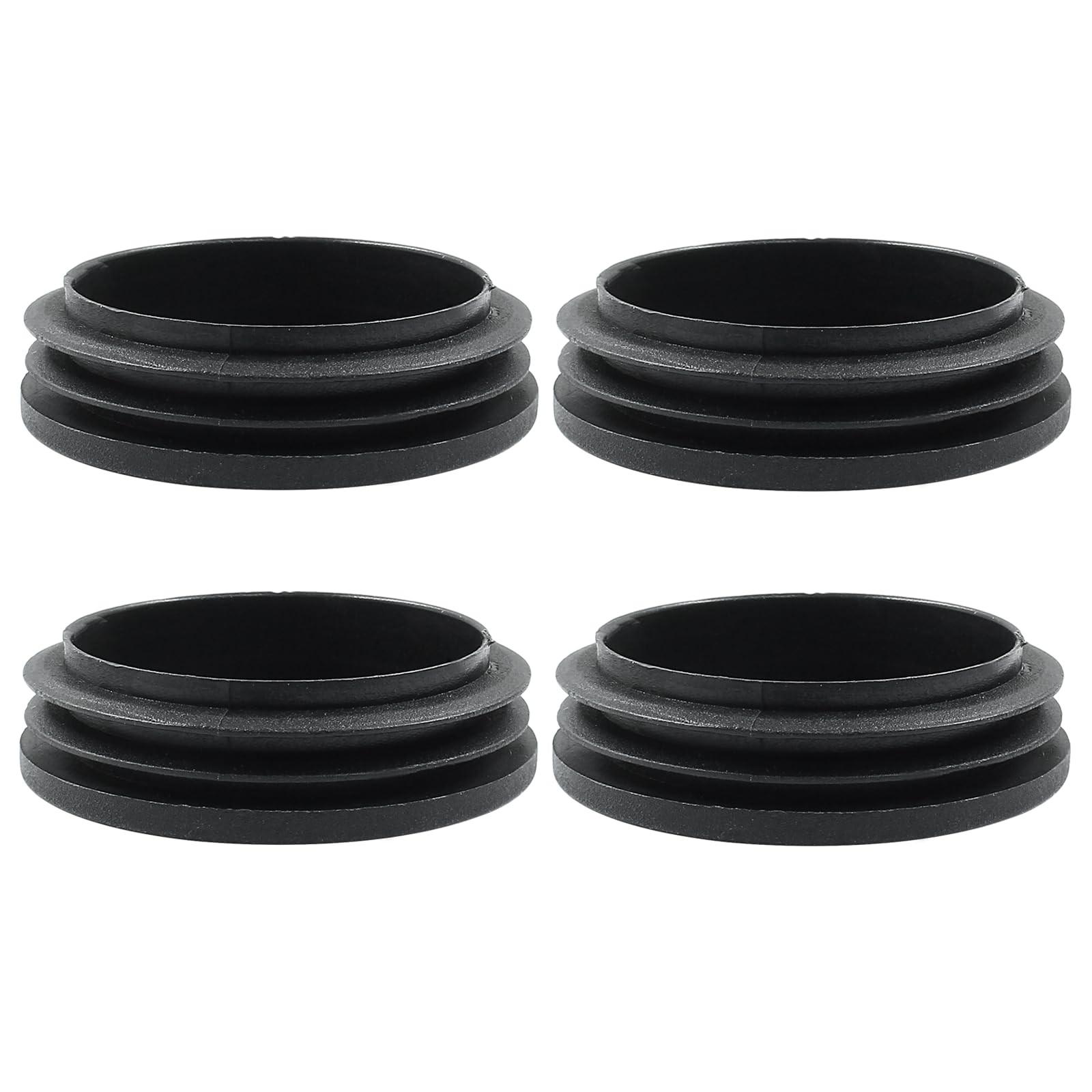 Bonsicoky 2-1/2 Inch Black Round Plastic Hole Plugs, 4 Pack 4 Pcs