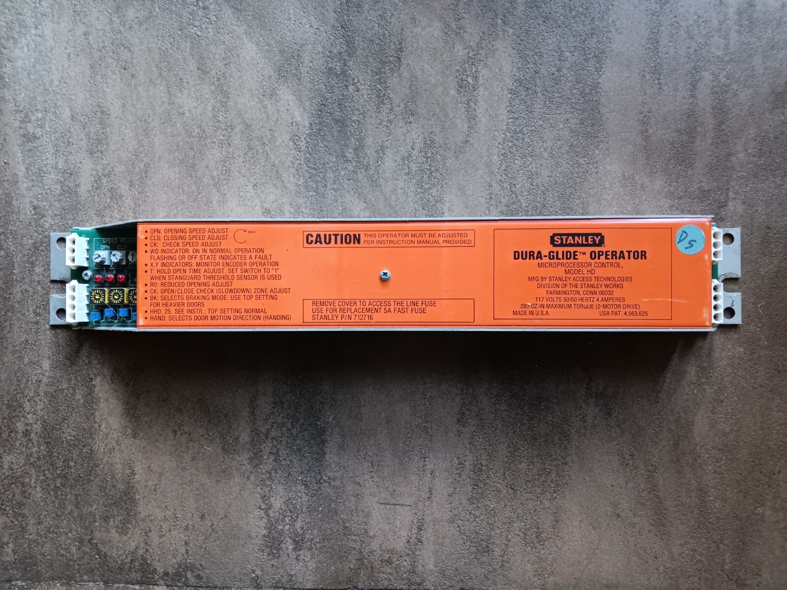 Stanley Dura Glide “J” H.D. model control, TESTED