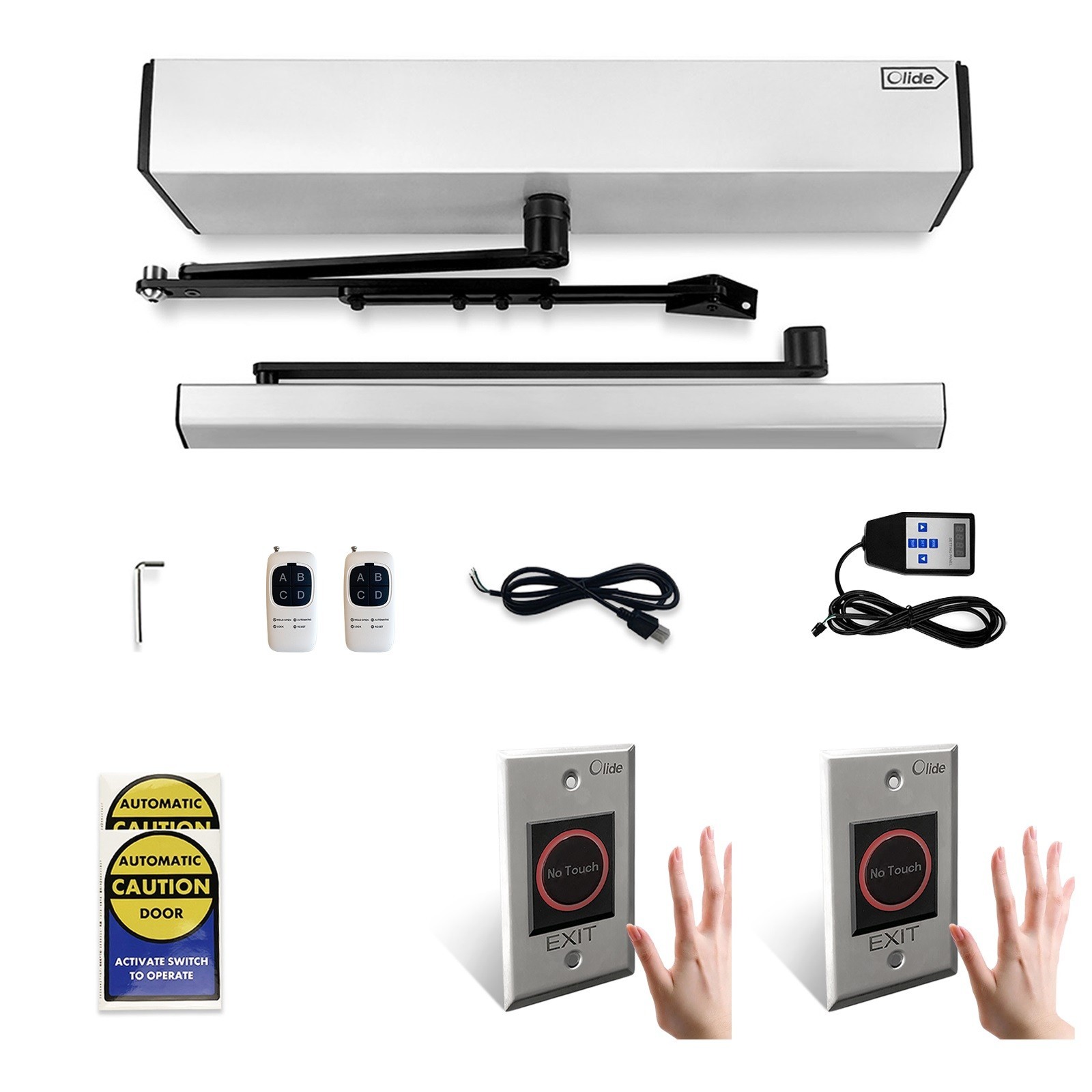 Automatic Touchless Open Door Opener with Wired 304 Stainless Steel Hand Sensor