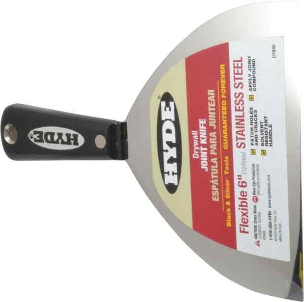 Hyde Tools 6″ Wide Stainless Steel Taping Knife Flexible, Nylon Handle, 8-1/4…