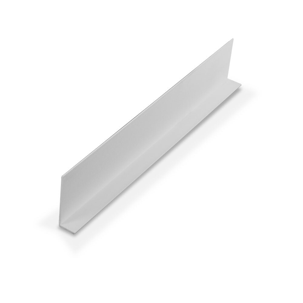 1441-Wh White 3/8″ x 1-1/4″ Styrene Plastic Angle Moulding