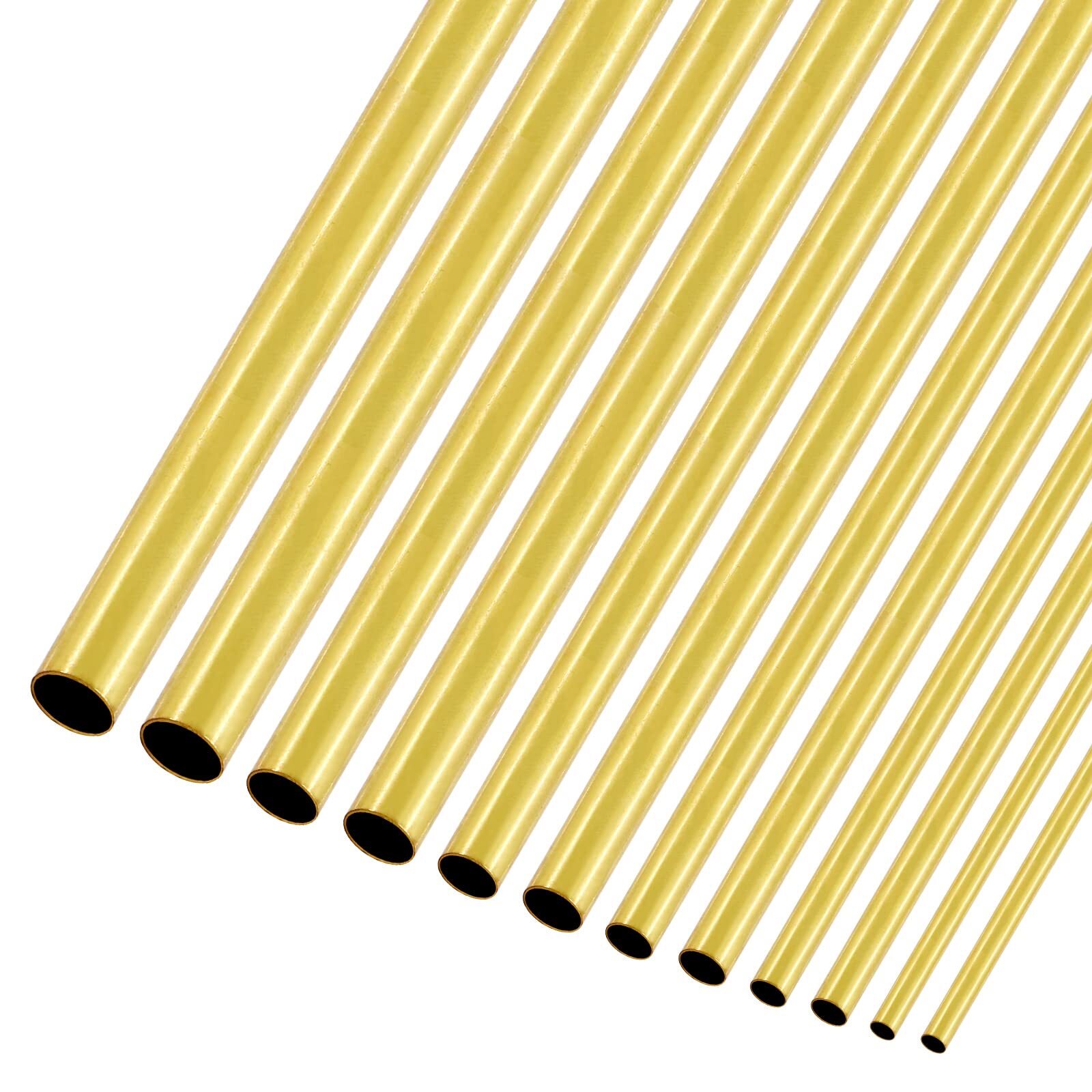Brass Tube 1mm 2mm 3mm 4mm 5mm 6mm 7mm 8mm 9mm 10mm 11mm 12mm 13mm O.D. x 300mm