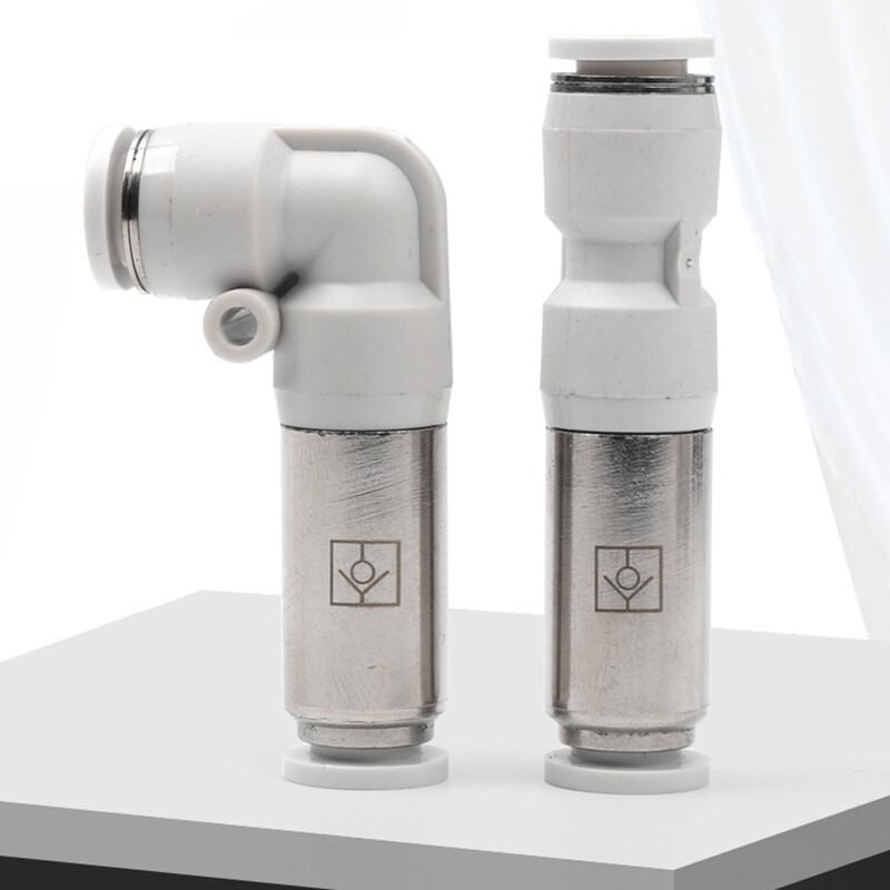 4-12mm Pneumatic Push Fit Check Valve SPU SPV Non Return Push in Fitting Elbow