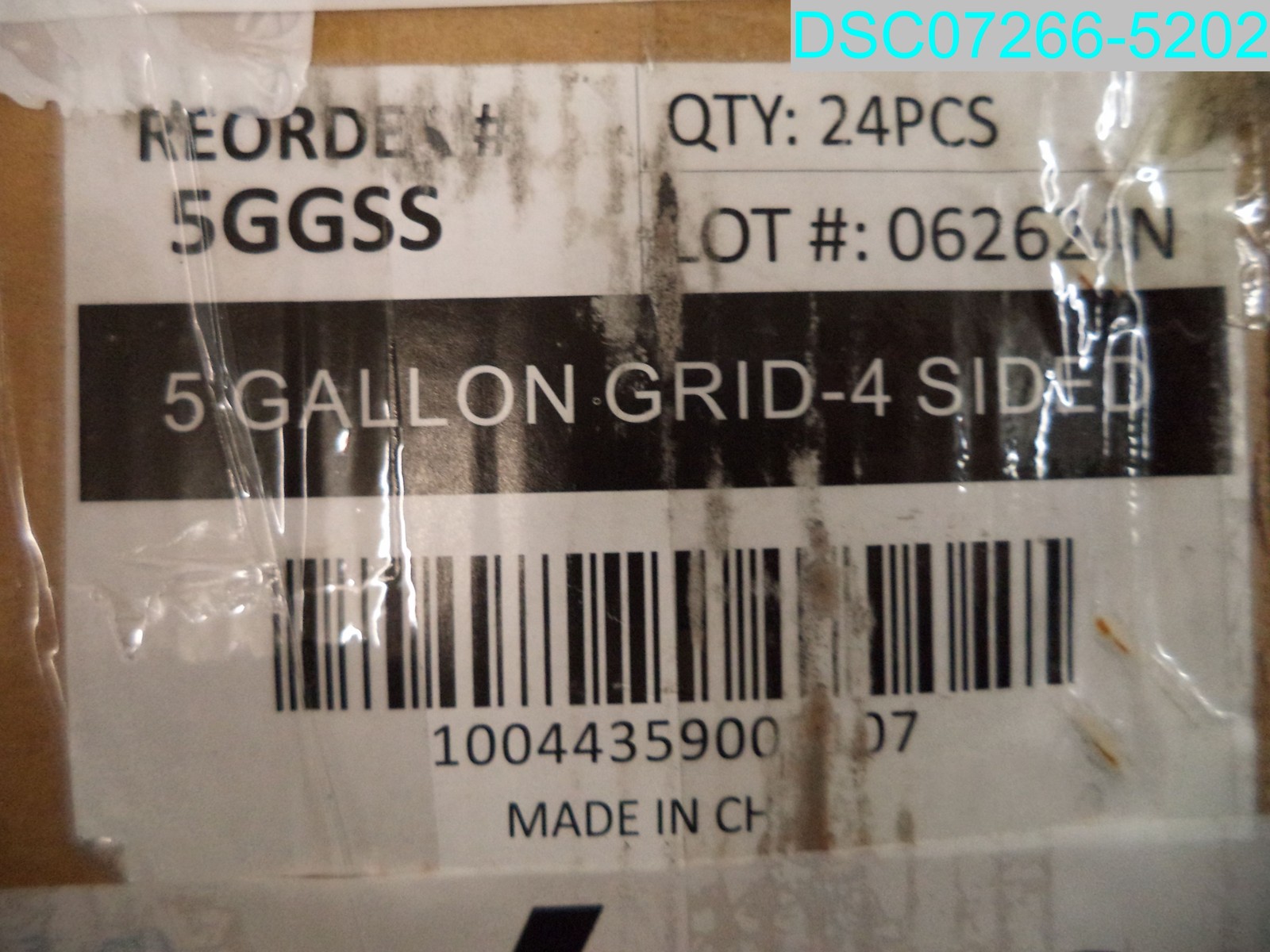 QTY=24: 5GGSS Premier 5 Gal 4-Sided Heavy-Duty Paint Bucket Grid Metal