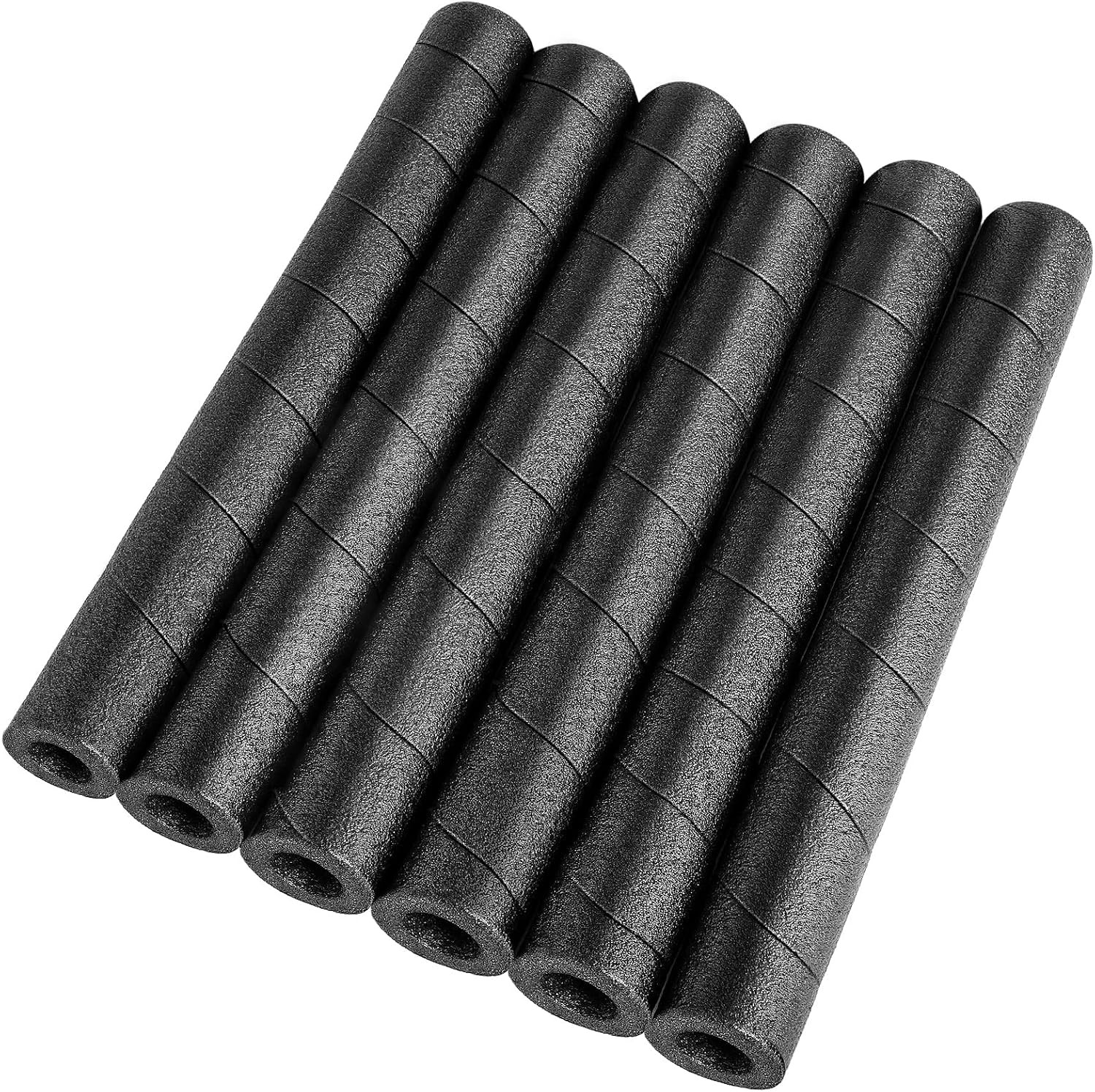 6 Pack Pipe Insulation Foam Tube, 15.7″ Black Foam Pipe Covers Multi-Purpose