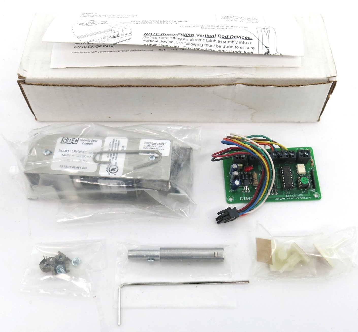 SDC LR100VDK-22-EM QuietDuo LR100 Series Von Duprin Field Install Retrofit Kit
