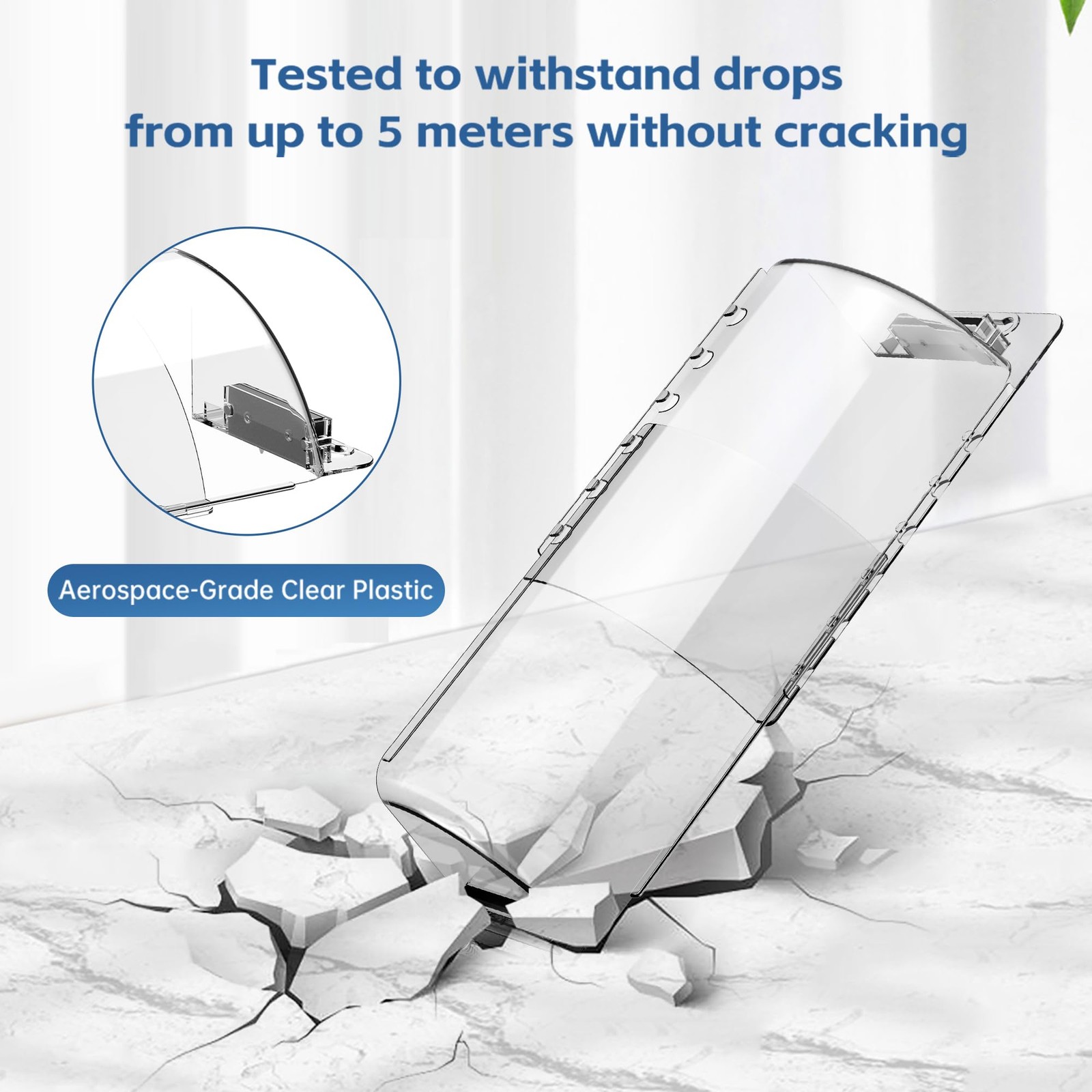 2-Pack Air Vent Deflector 8.5 to15.5 Inches, Aerospace-Grade Plastic Clear