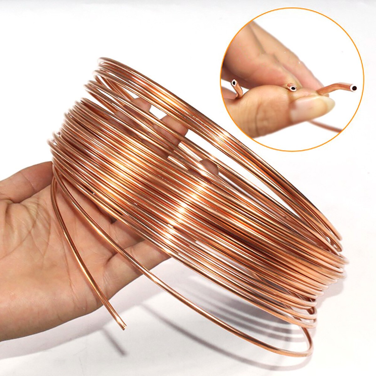 Soft Copper Tube Pipe Refrigeration Coil T2 Ø 1.6mm/1.8mm/2mm/3mm Microbore