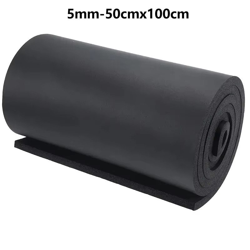 Self-Adhesive Rubber Foam Roll Versatile Soundproofing Insulation Easy-Cut for D