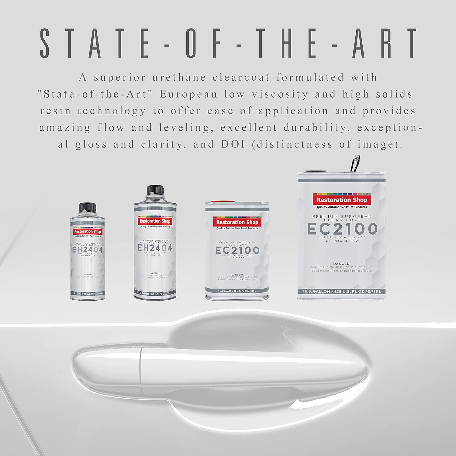 Restoration Shop 1.5 Gallon Ultra Flow Premium European Clearcoat Auto Paint Kit