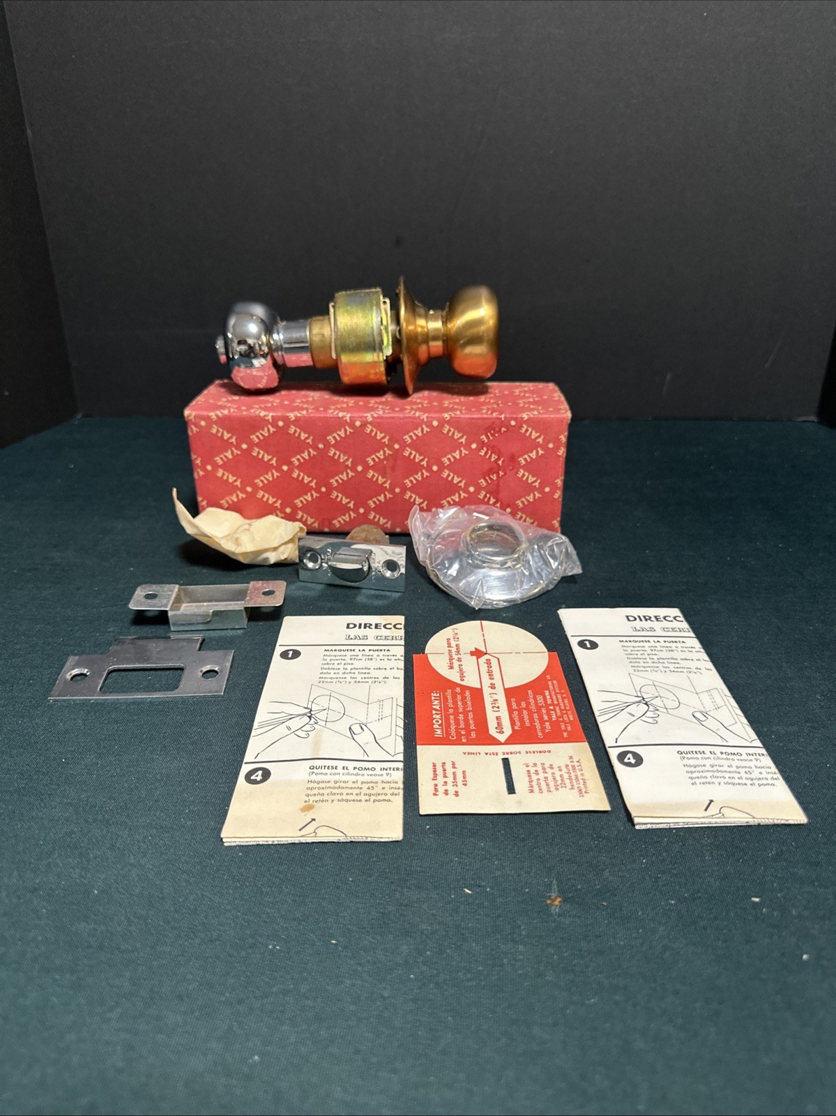VTG Yale Litchfield LF5302 Series Lockset BY22 x DZ10 / US10 x US26 Finish NOS