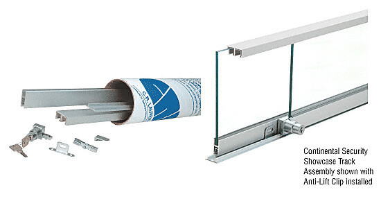 CRL CTA48A Satin Anodized Continental Style 48″ Pre-Cut Security Track Assembly