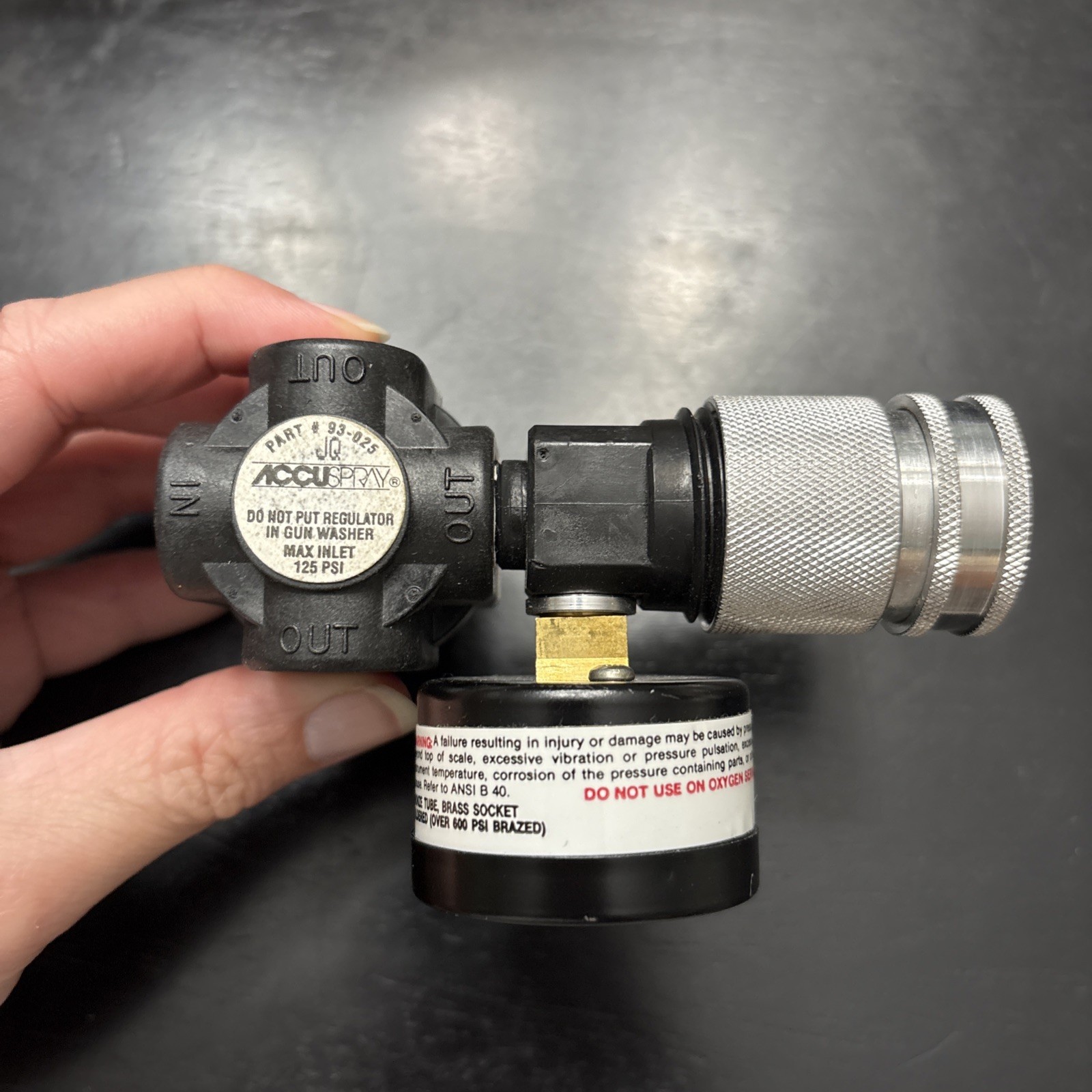 Genuine 3M Accuspray Air Flow Control Regulator Valve Gauge 93-025 HVLP NEW NOS