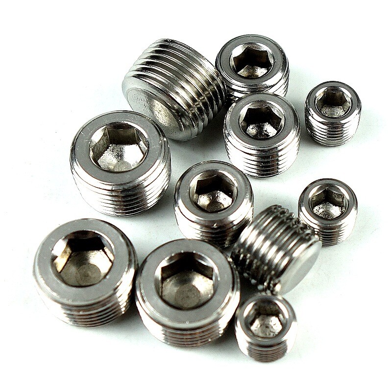 1/8″ 1/4″ 3/8″ 1/2 3/4 1″ NPT Male 304 Stainless Internal Hex Head Socket Pipe