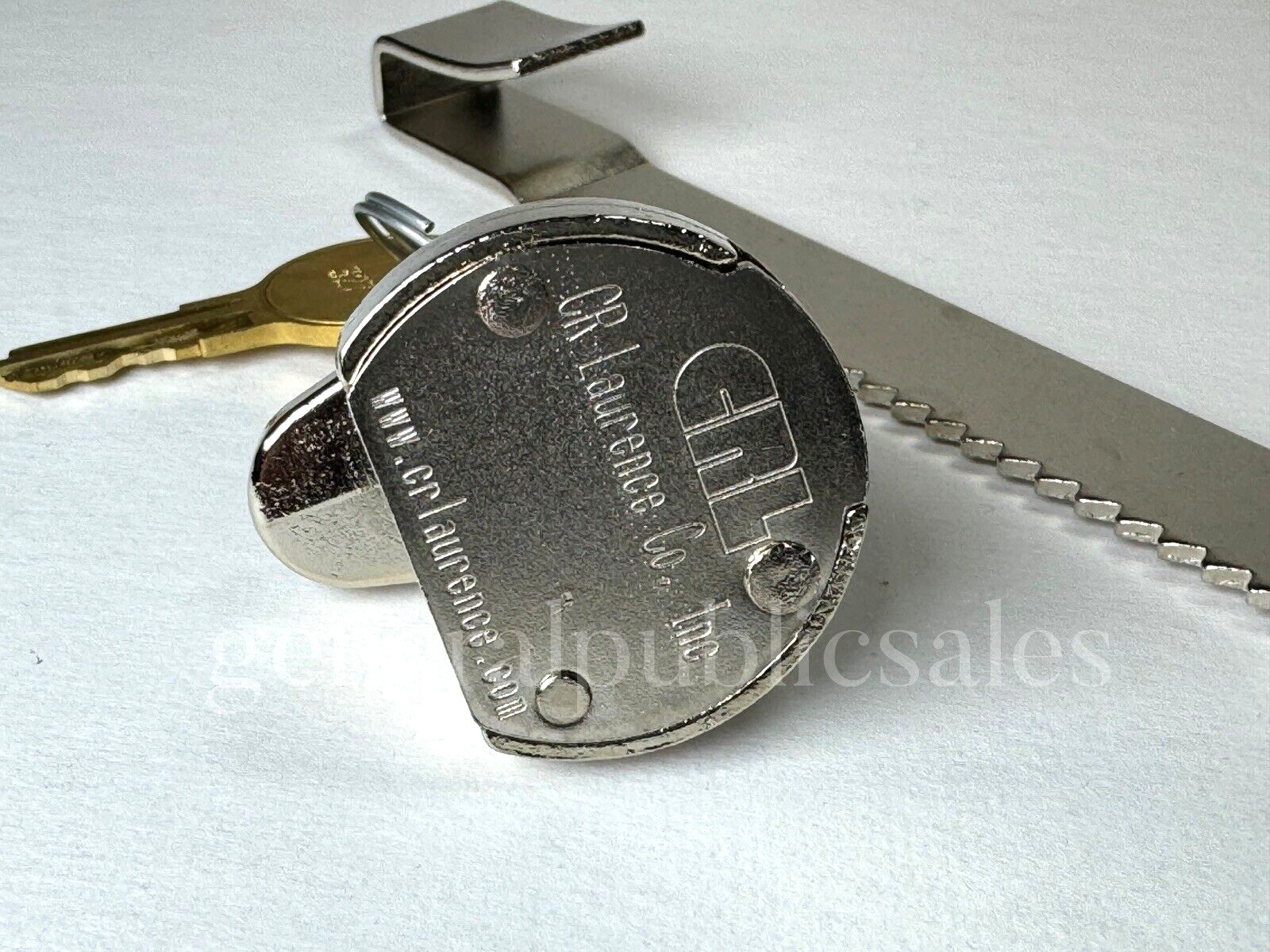Genuine CRL 963L Chrome Tamper Proof Display Cabinet Sliding Glass Door Lock Kit