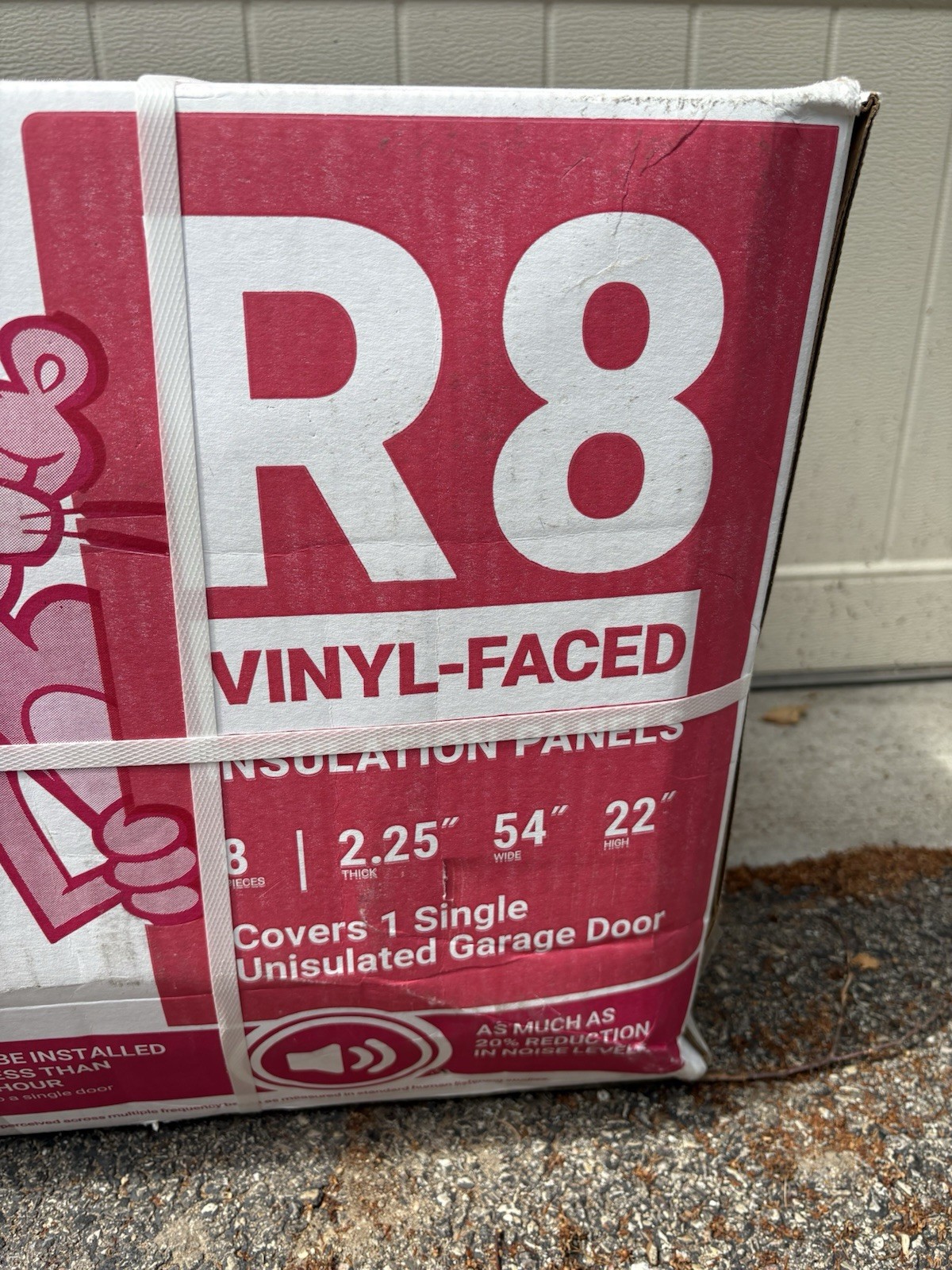 Owens Corning R8 Garage Door Insulation Kit 8 Panels Vinyl Faced 66 SF New