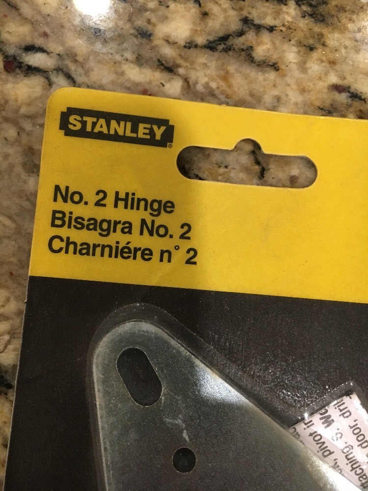 Stanley Hardware 73-0740 No. 2 Hot Dipped Galvanized Sectional Garage Door Hinge