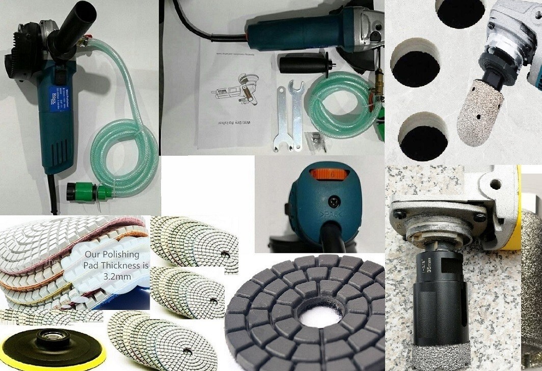 Professional Polishing & Grinding Kit stone granite marble countertop sinkwork