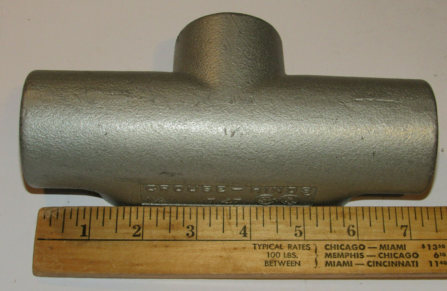 2 NEW CROUSE-HINDS CONDULET T47 FORM 7 COUDUIT OUTLET BOXES! T-SHAPE 1-1/4″
