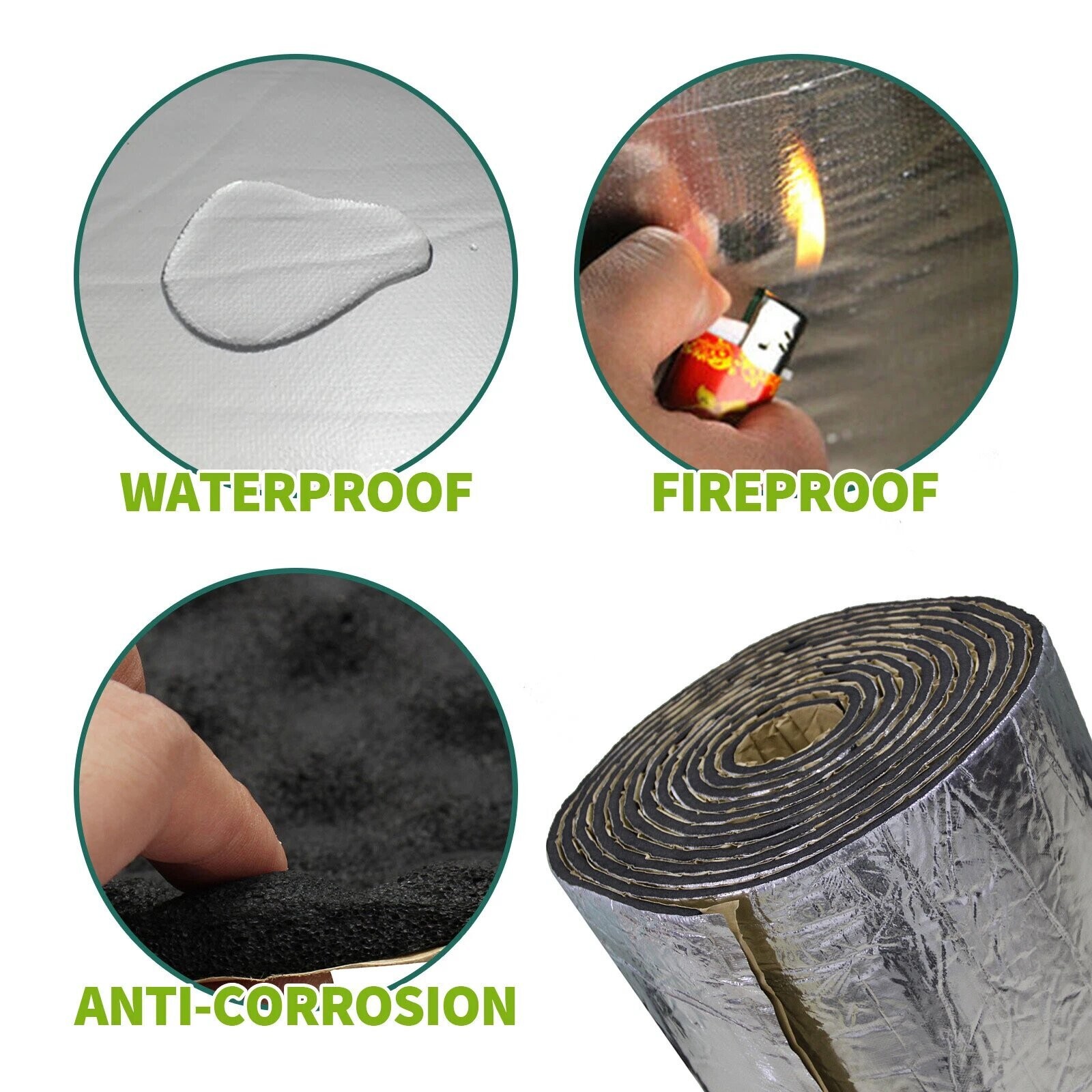 Multiple Size Sound Deadener Heat Insulation Mat For Control room, machine room