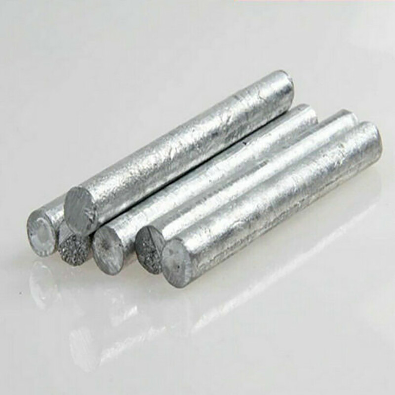 Zn 99.95% Purity Zinc Rod Solid Round Bar Ø10mm – Ø60mm Anode Electroplating