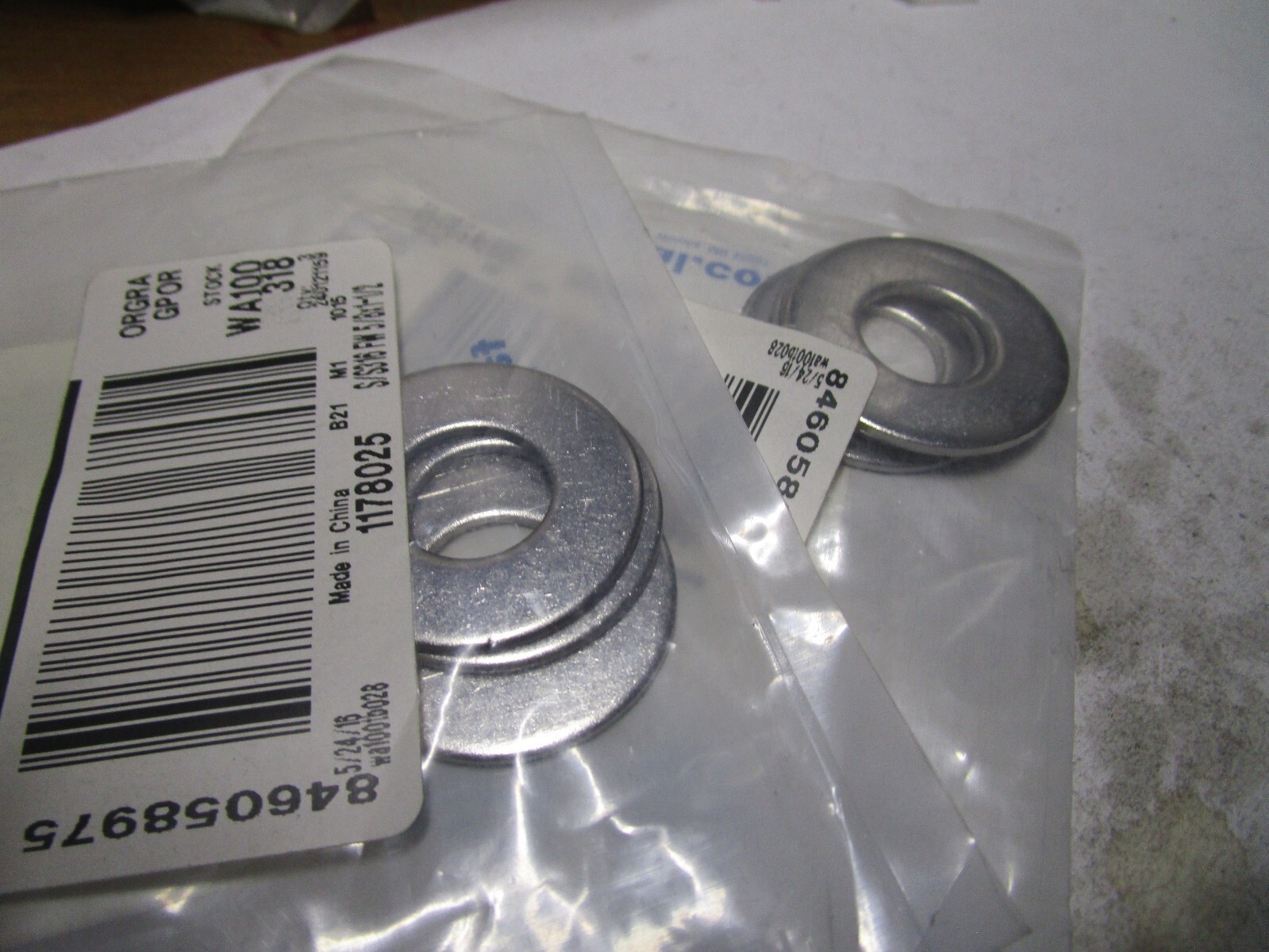 5/8″ 316 Stainless Steel Small OD Flat Washer QTY 6