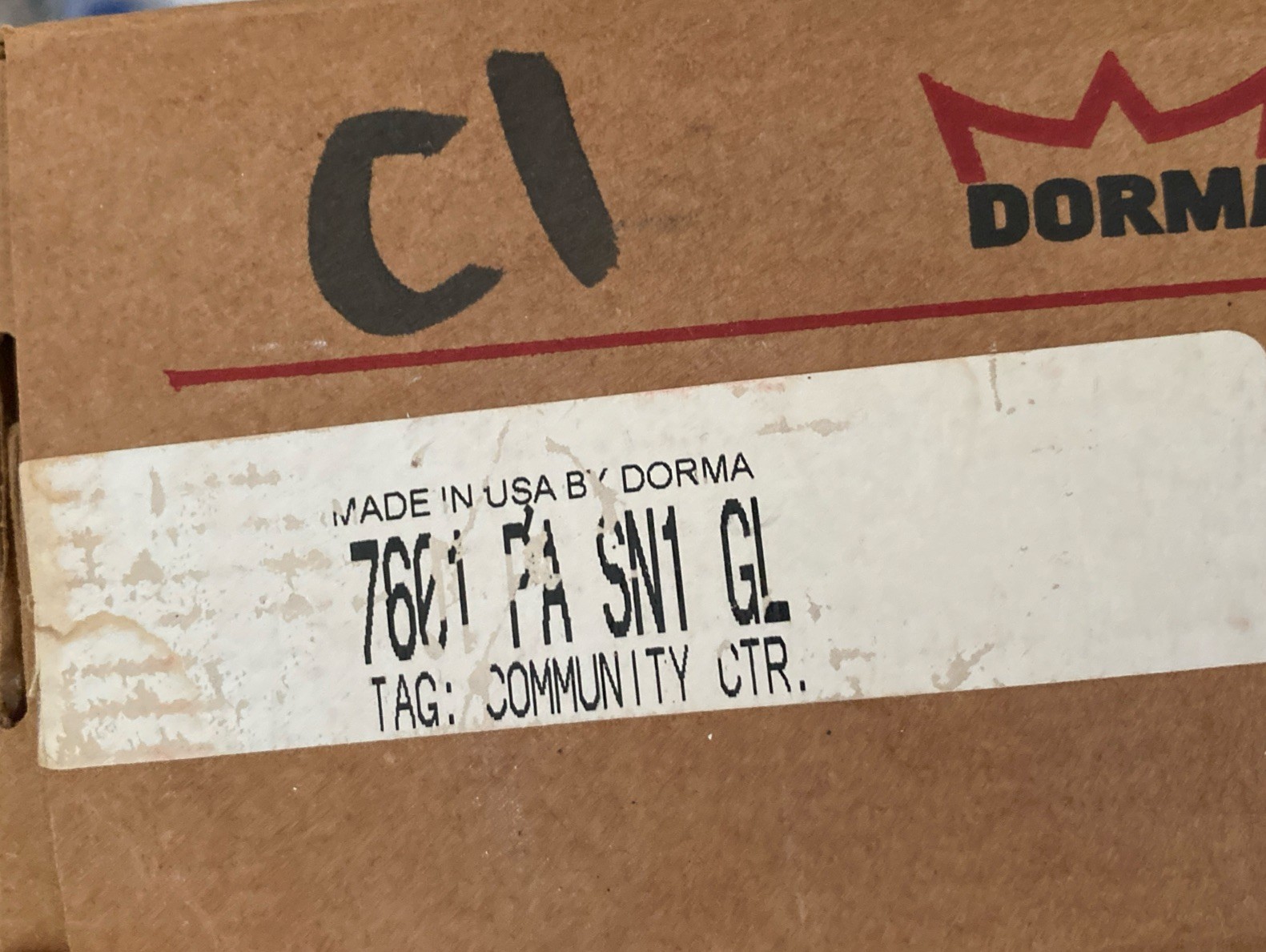 Dorma 7901-PA SN1 GL Commercial Hydraulic Door Closer, Made in USA Sealed!