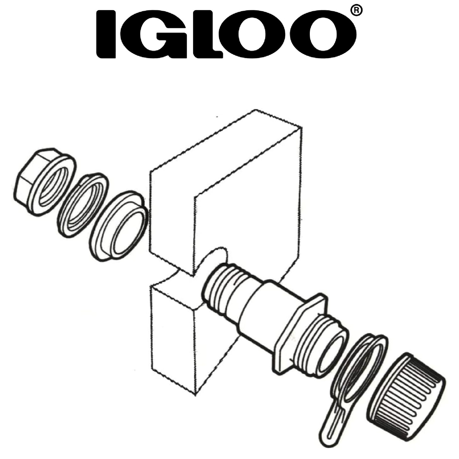 Igloo Replacement Threaded Drain Plug One Size,