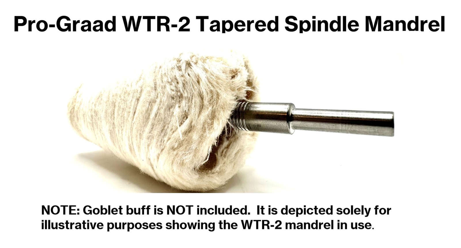Pro-Graad WTR-2 Tapered Spindle Mandrel Threaded Screw Thread – 1/4″ Shank Cone