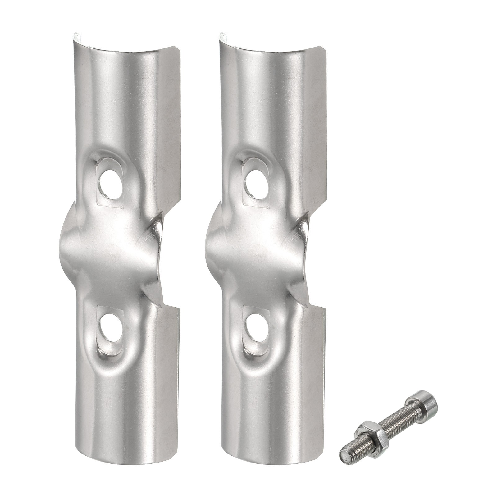 180 Degree Structural Pipe Connector 4pcs Line Rail Clamps, Fit OD 25mm