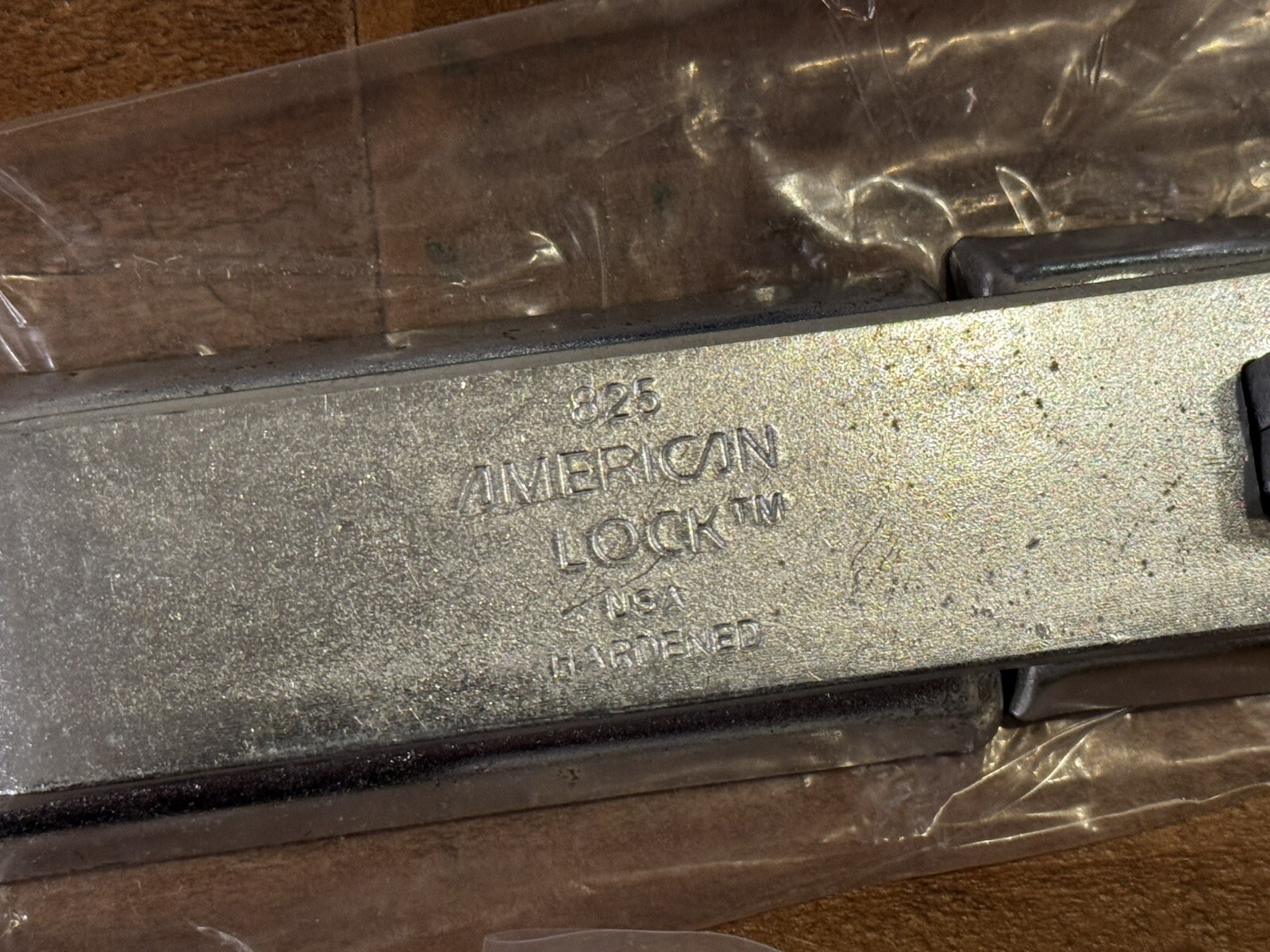 Lot of 2 x American Lock A825 Straight Bar Hasp 7-1/4” Zinc Plate Hardened Steel
