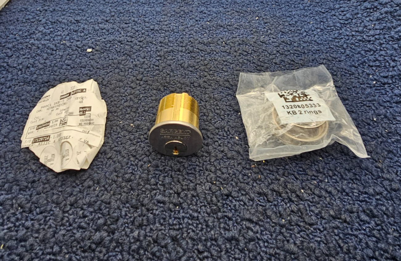 SARGENT ASSA ABLOY 980C1 1KB-2 26D: Mullion Cylinder No Keys