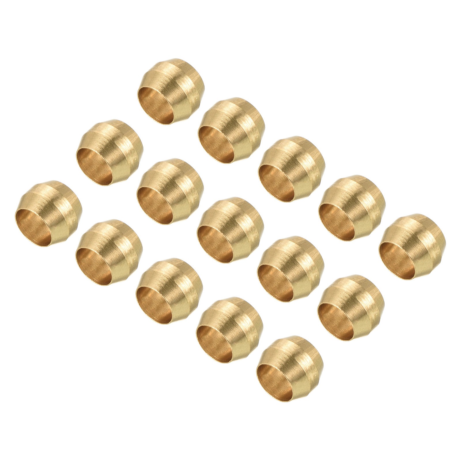 15 Pcs Brass Compression Sleeve Ferrules 4mm Tube Brass Compression Fittings