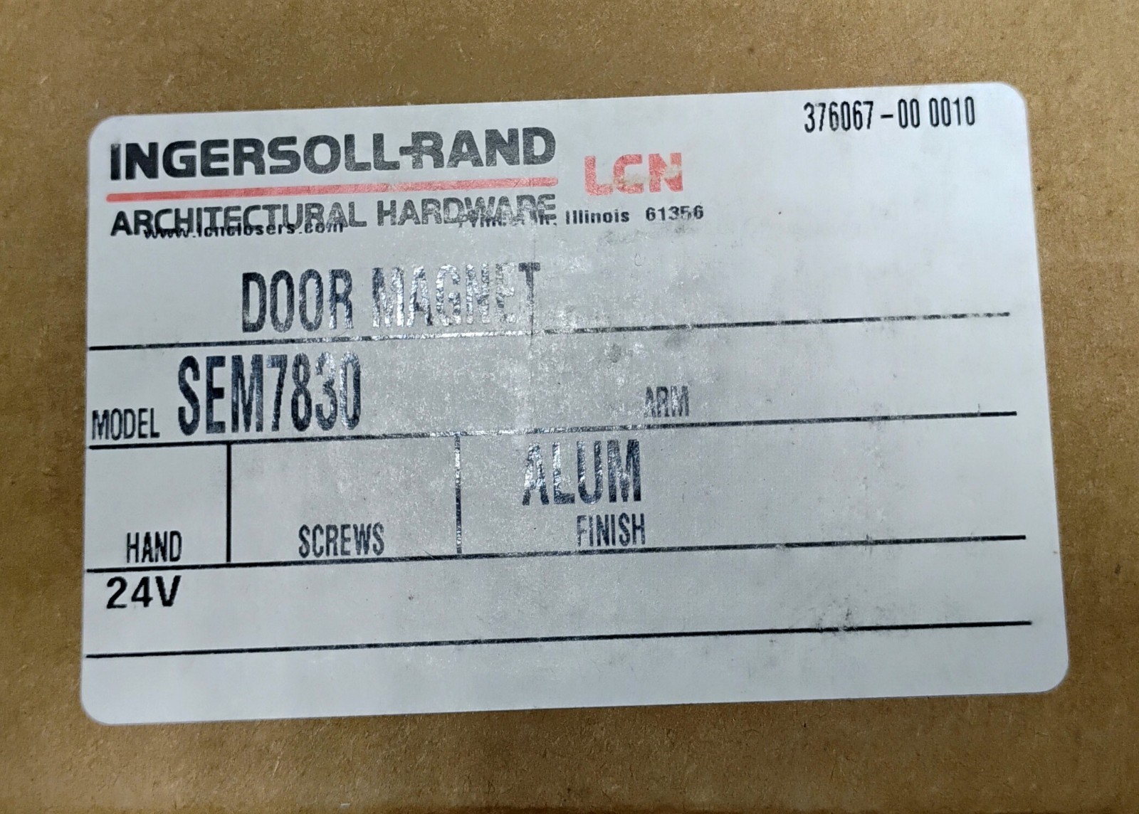 IR Sentronic LCN Closer Door Lock Electro Magnet 7830 SEM Voltage SEM7830 Holder