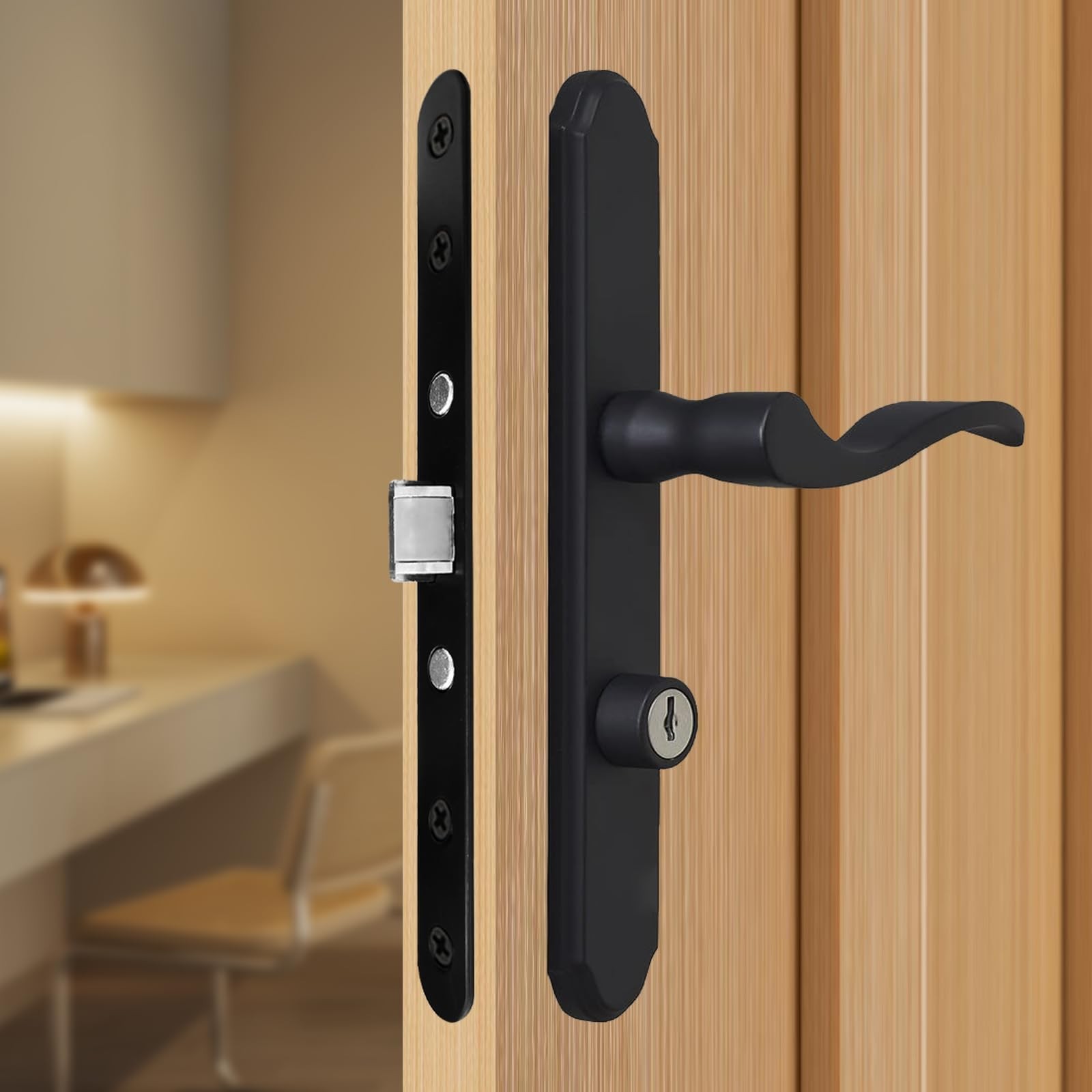 2 Point Bolt Mortise Lock Set Storm Door Fits Pella Handleset, Storm Door Loc…