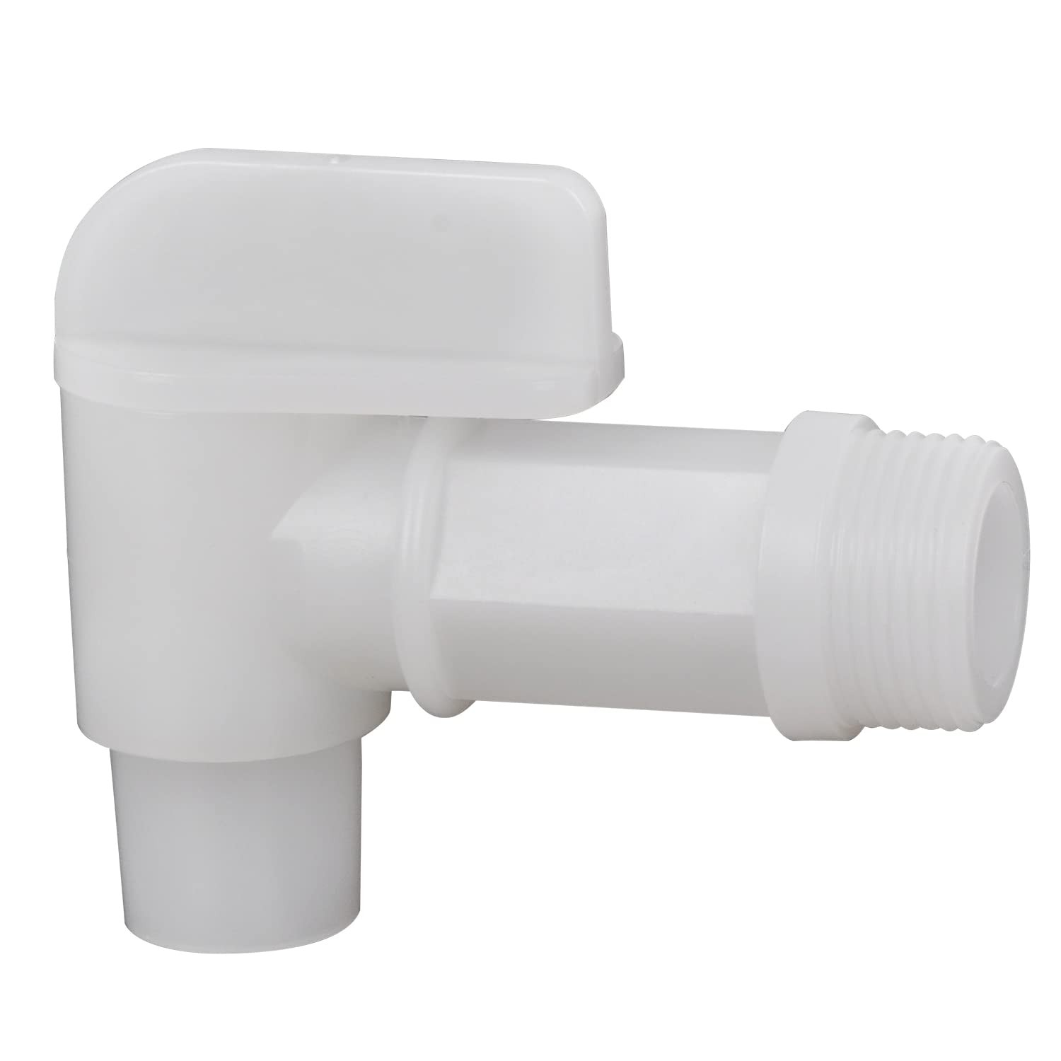 PowGrow Plastic Faucet Spigot Drum 3/4 for 1 Pack, White